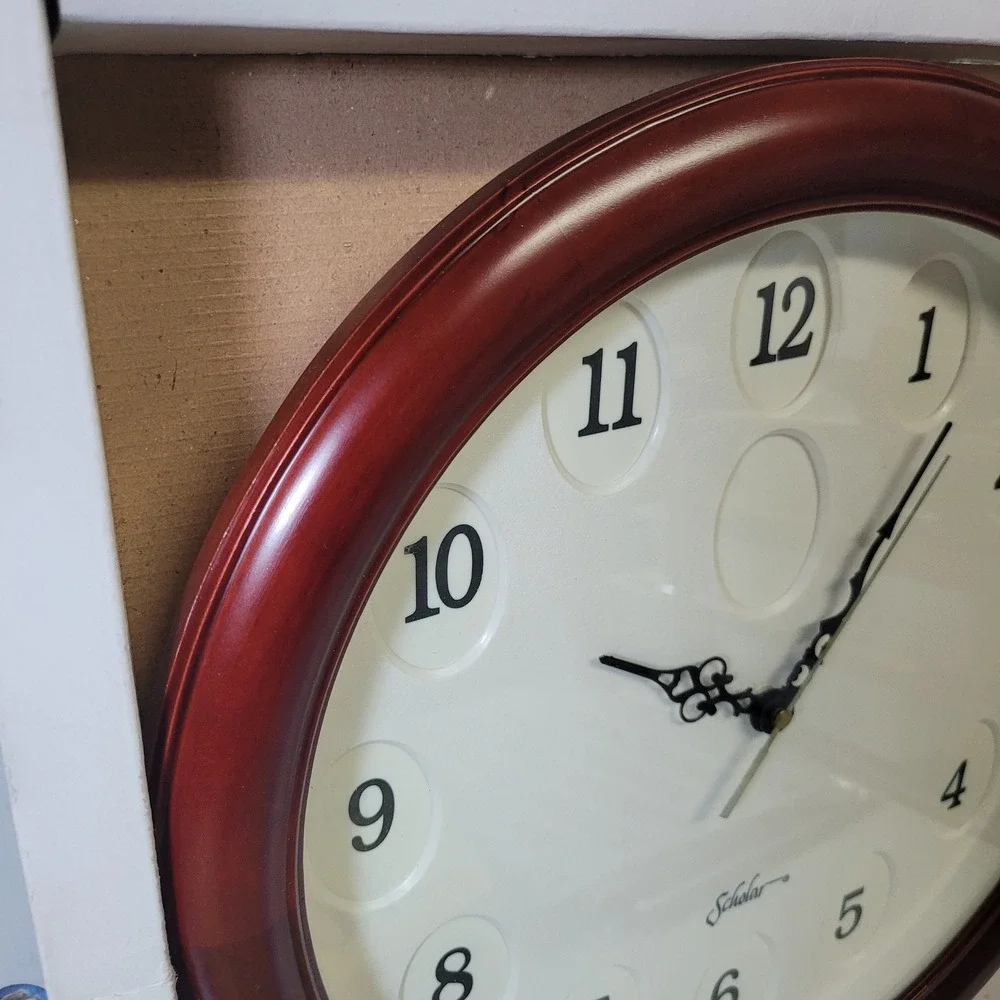 Scholar‎ Cherry Wood Memories In Time Photo Frame Clock School Pictures